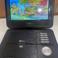 Lettore dvd-usb-sd  portatile 9 pollici telesystem