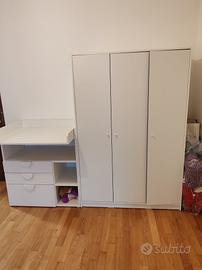 Fasciatoio e armadio 
