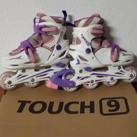 Roller Touch 9 con casco e protezioni