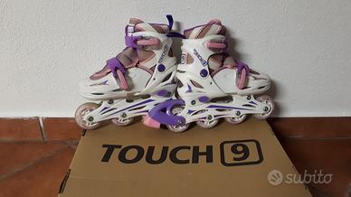 Roller Touch 9 con casco e protezioni