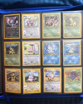 Carte Pokémon Set Neo Genesis comuni/non comuni a