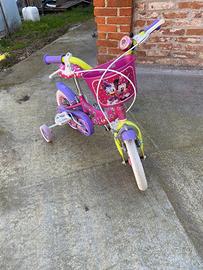 Bici Disney Minnie 12" per bambina con rotelle