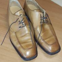 Scarpe pelle uomo color senape taglia 8,5 (43)