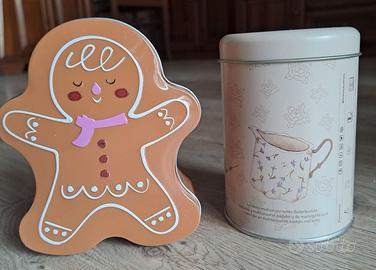 2 scatole nuove in latta