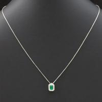 COLLANA ALFIERI &S.JOHN ORO 18KT SMERALDO DIAMANTI