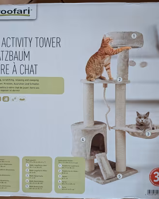 Tiragraffi a torre per gatti