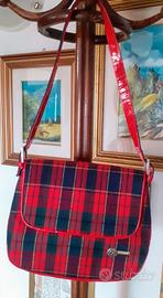 borsa da spalla donna  tartan anni 80