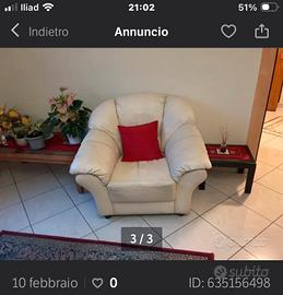 Divano piu due poltrone