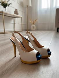 Splendidi Sandali Guess con Tacco a Spillo - Bianc