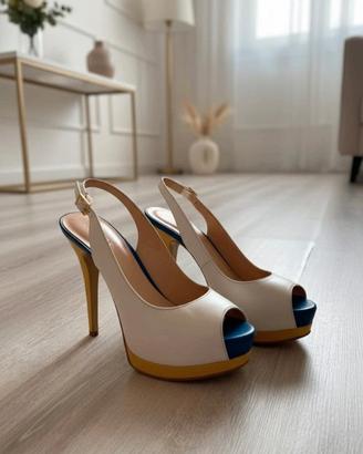 Splendidi Sandali Guess con Tacco a Spillo - Bianc