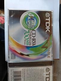 9 CD-RW TDK vergine riscrivibile