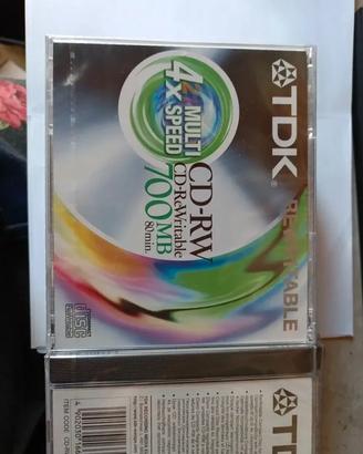 9 CD-RW TDK vergine riscrivibile