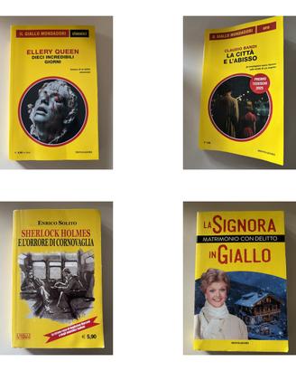 Lotto 4 libri gialli Mondadori