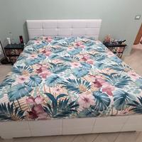 Letto Matrimoniale Contenitore bianco ecopel