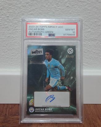 Oscar Bobb PSA 10 Auto /10 Green Topps Impact UCL