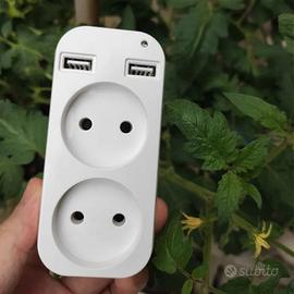 prese corrente shuko n. 2 nuovo + prese USB e due