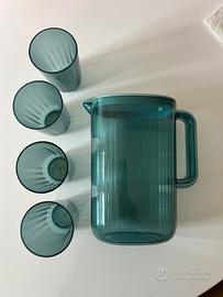 Set caraffa con 4 bicchieri