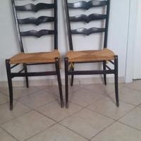 Coppia Sedie Schienale Alto Vintage Anni 50 /60