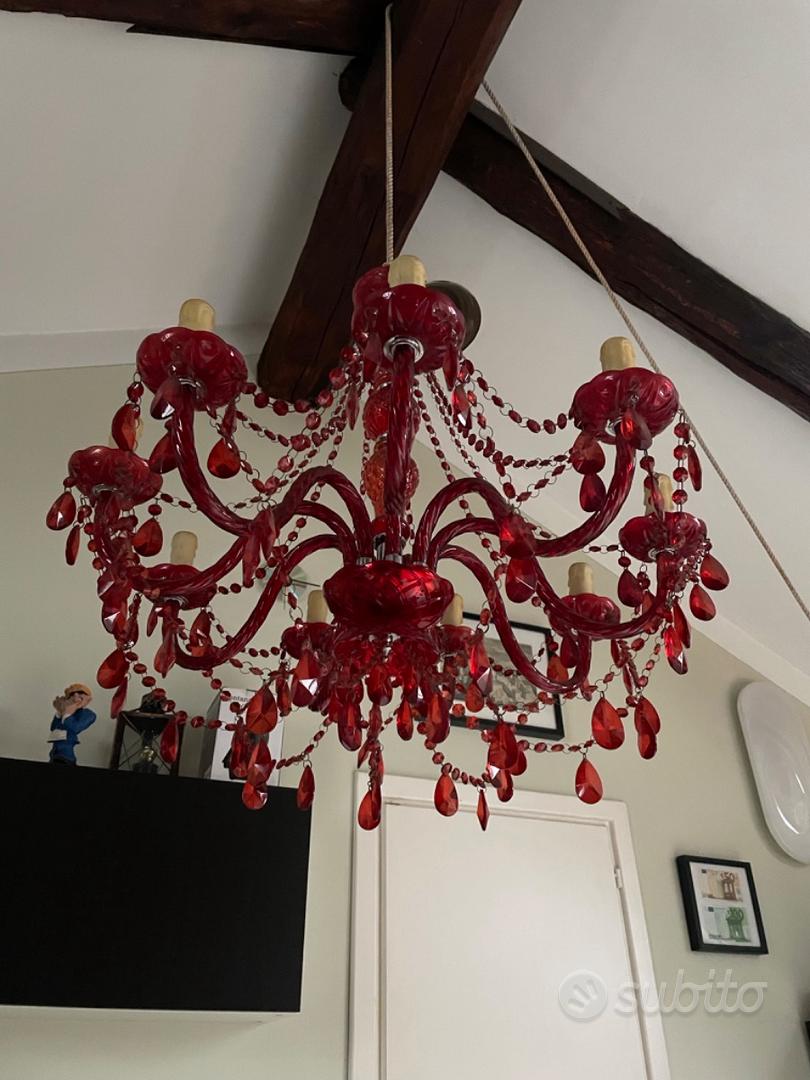 Lampadario A Sospensione Rame Design Moderno 5 Luci RD-0255