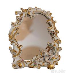 Delizioso specchietto porcellana vintage  LimogeS