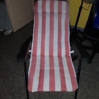 Sedia sdraio con imbottitura sfoderabile