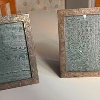 Due cornici di argento lavorato anni ‘60