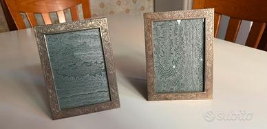 Due cornici di argento lavorato anni ‘60