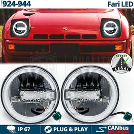 FARI LED Angel Eyes Per PORSCHE 924-944 OMOLOGATI