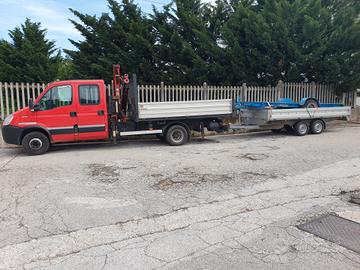 Iveco Daily 6 posti 60 q.li gru radiocomando ribal