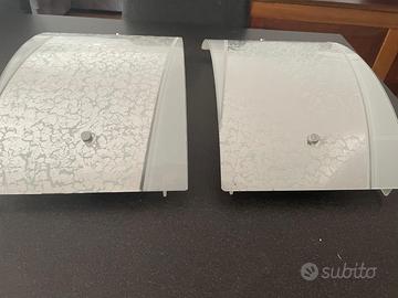 2 Applique in vetro da parete