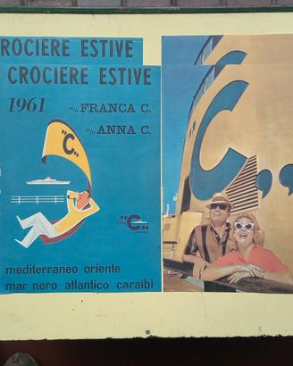 Cartellina stampe pubblicitarie Costa Crociere '61