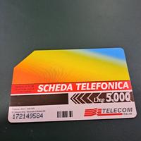 scheda telefonica rara
