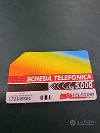 scheda telefonica rara