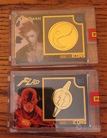 dc icons black gold panini 