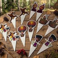 Set Cake Topper Masha e Orso – 12 pezzi