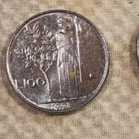 Moneta 100 lire piccola mini