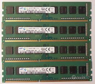 RAM RAM DIMM PC3-12800U DDR3 1600Mhz 16GB (4x4GB)