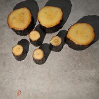 Set candele effetto tronco