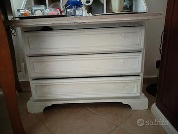 cassettiera con ribalta 