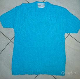 Twinset donna: sotto canotta sopra maniche corte