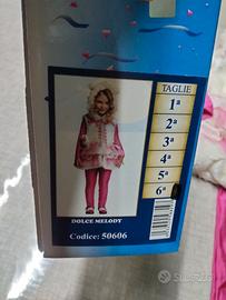 vestito carnevale bimba Dolce Melody anni 6 
