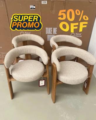 Sedia da esterno Granite kave home beige