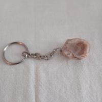 Portachiavi con geode di agata