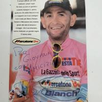cartolina autografata Marco Pantani 