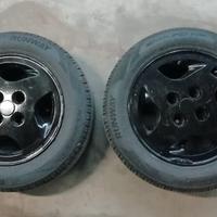2 cerchi in lega UNO TURBO con pneumatici