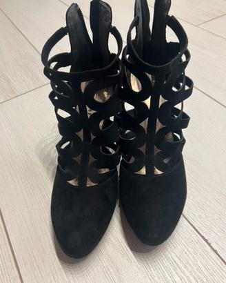 Scarpe donna tg 38 camoscio nere