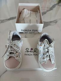 Sneakers Patrizia Pepe bambina glitter argento/ros