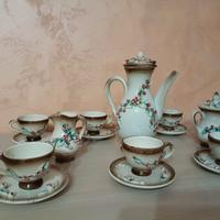 Vecchio set da caffè in ceramica "Capodimonte"