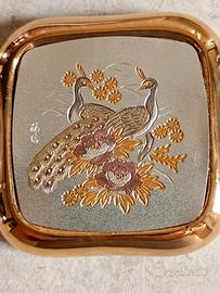 scatola giapponese placcata oro 24K e argento 