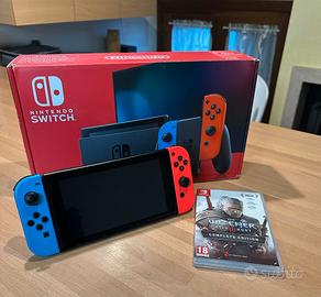 Nintendo switch + the witcher 3 completo